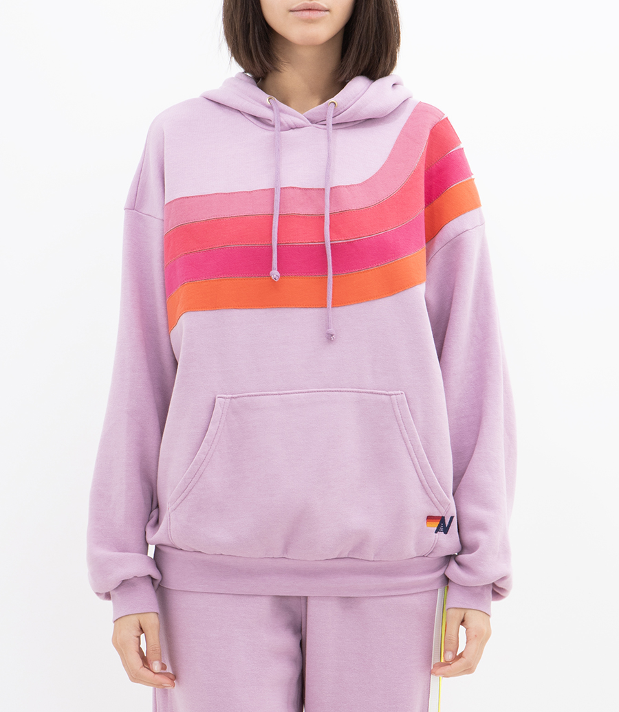 WAVE STRIPE 4 PULLOVER HOODIE