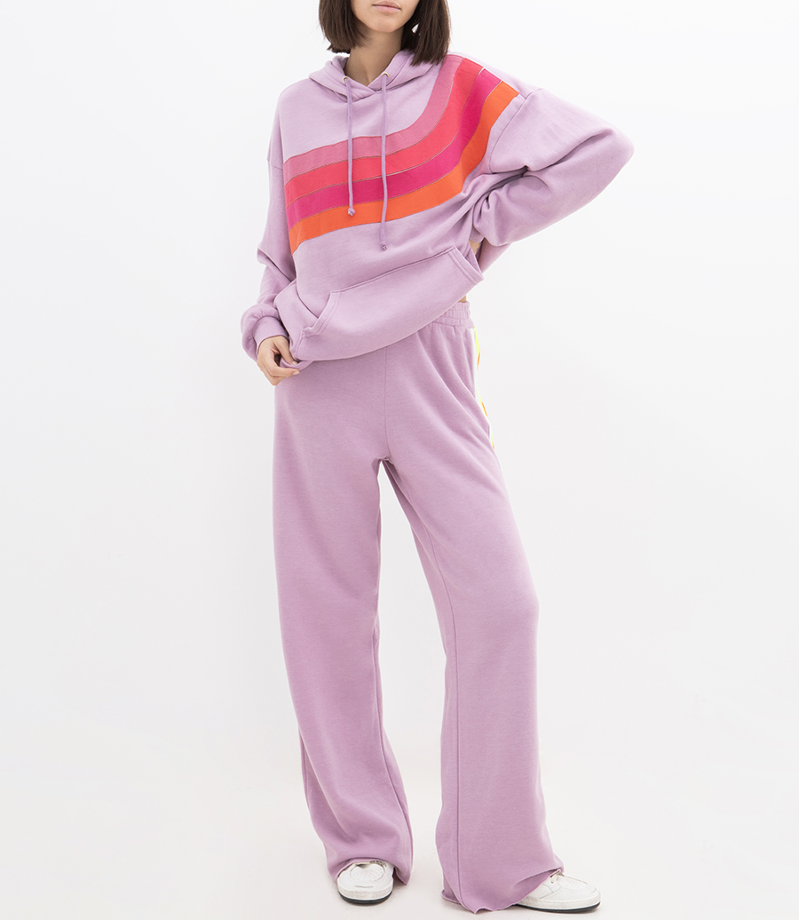 WAVE STRIPE 4 PULLOVER HOODIE