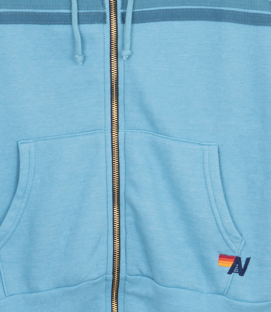 5 STRIPE ZIP HOODIE