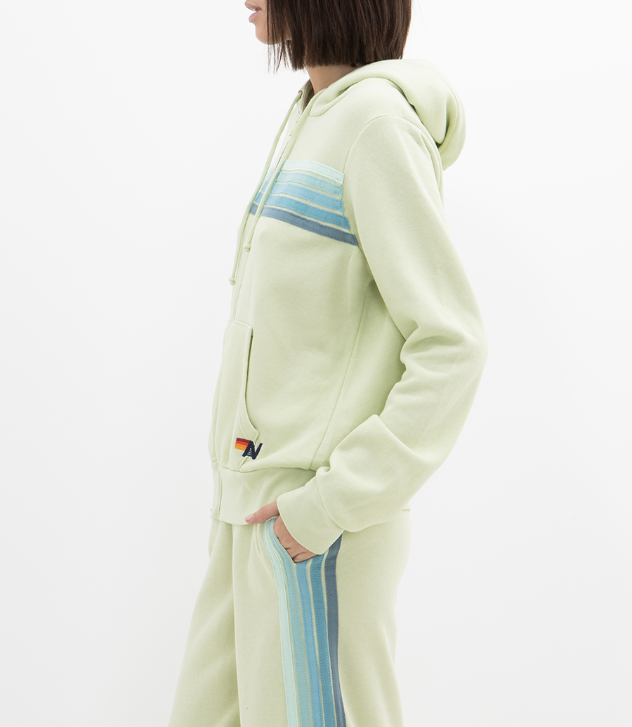 5 STRIPE ZIP HOODIE