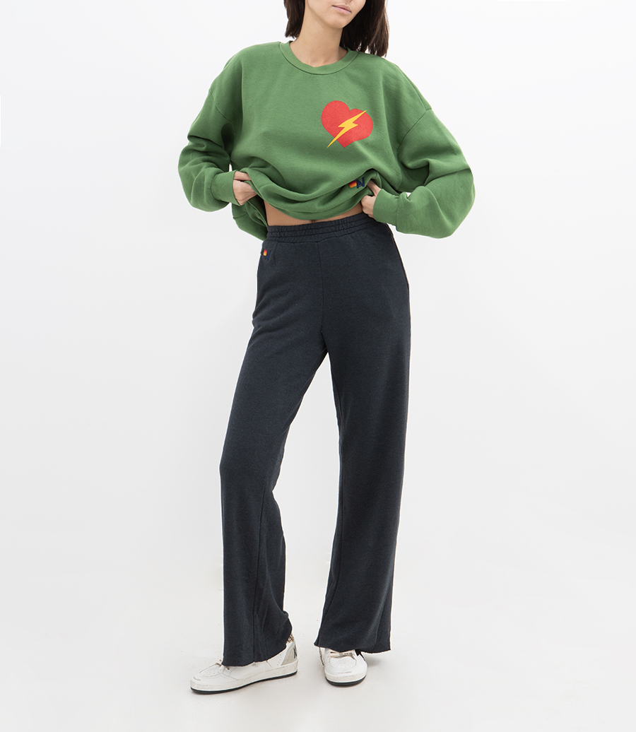 BOLT HEART CREW SWEATSHIRT RELAXED