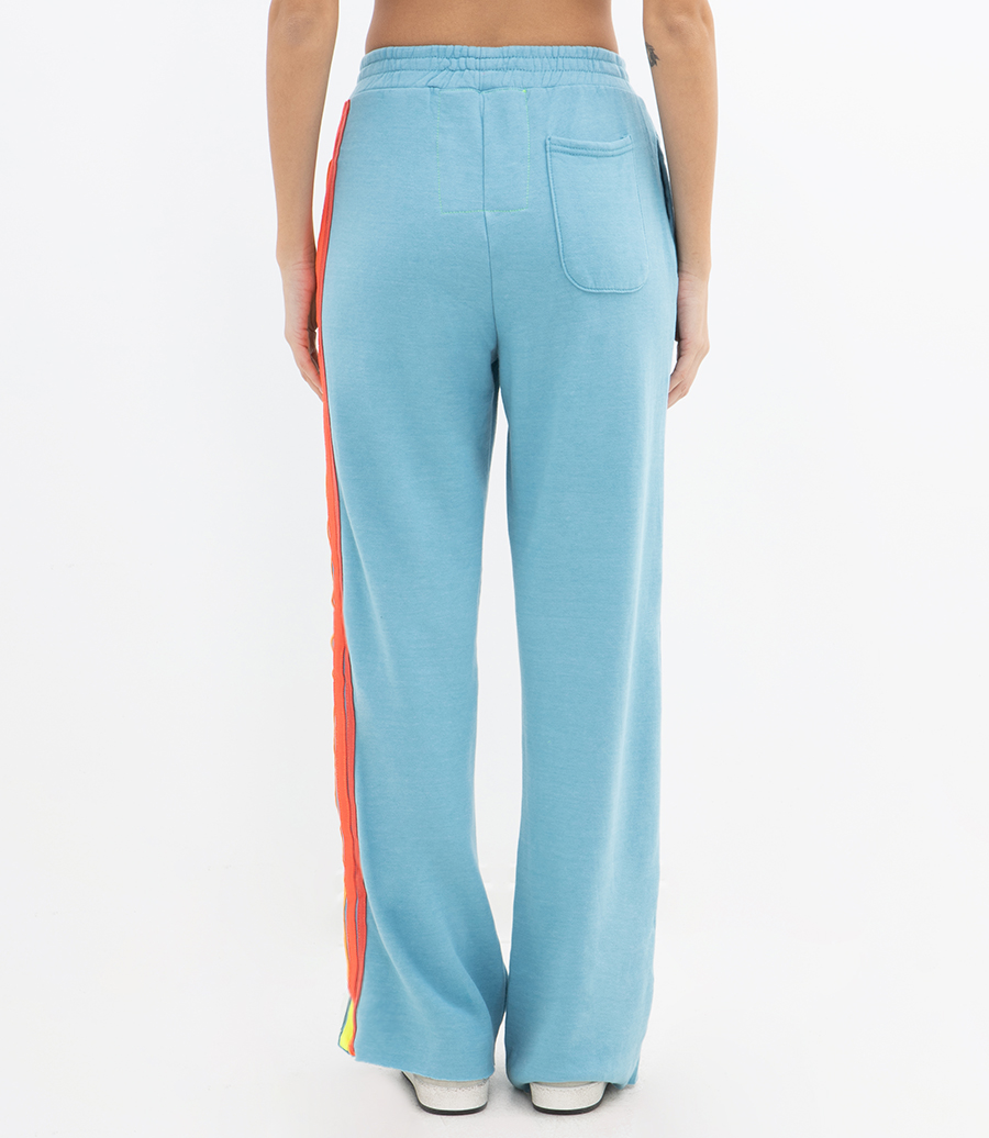 WOMENS 5 STRIPE WIDE LEG POCKET PANT
