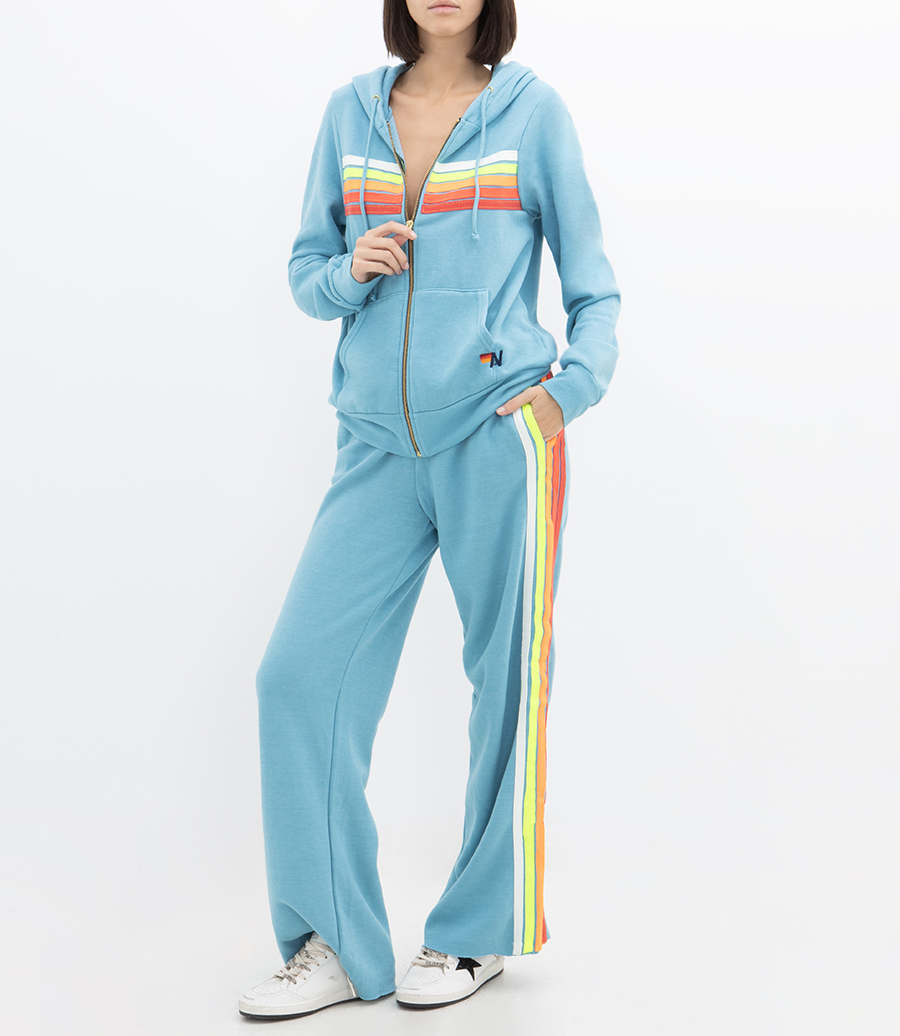 WOMENS 5 STRIPE WIDE LEG POCKET PANT