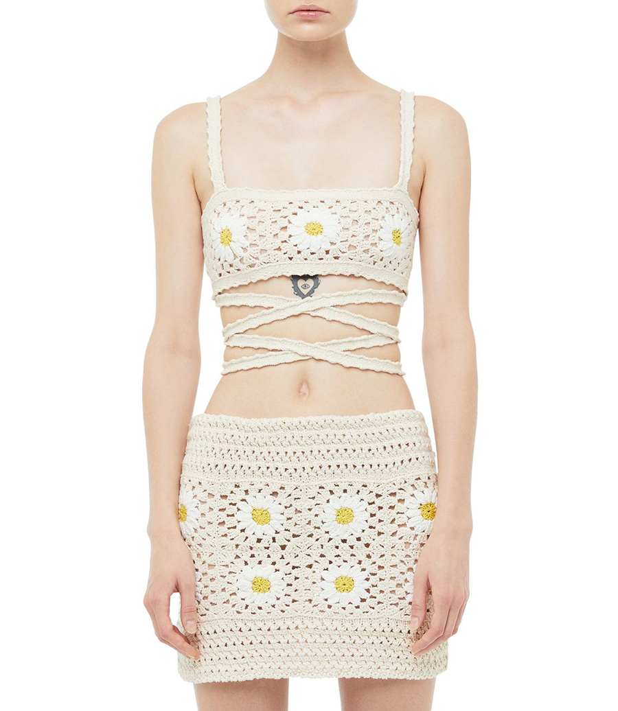 DAISY CROCHET BRA