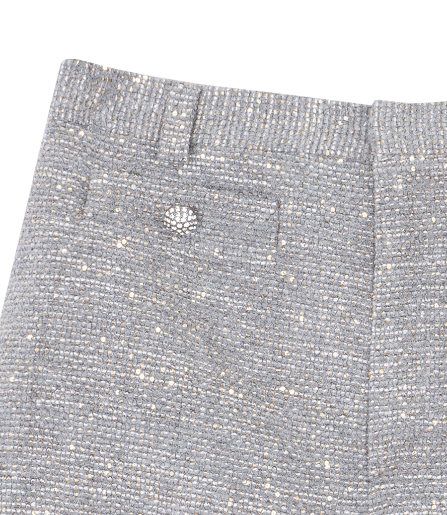 SEQUIN TWEED SHORTS