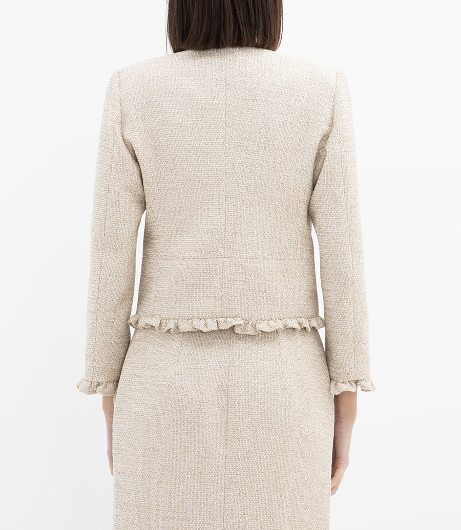 SEQUIN TWEED JACKET