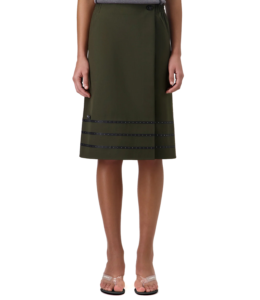 TECHNICAL TAILORED MIDI SKIRT