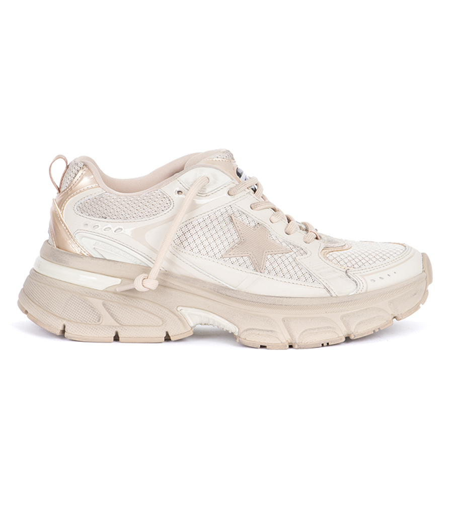 GOLDEN GOOSE  - LEATHER STAR LIGHTSTAR
