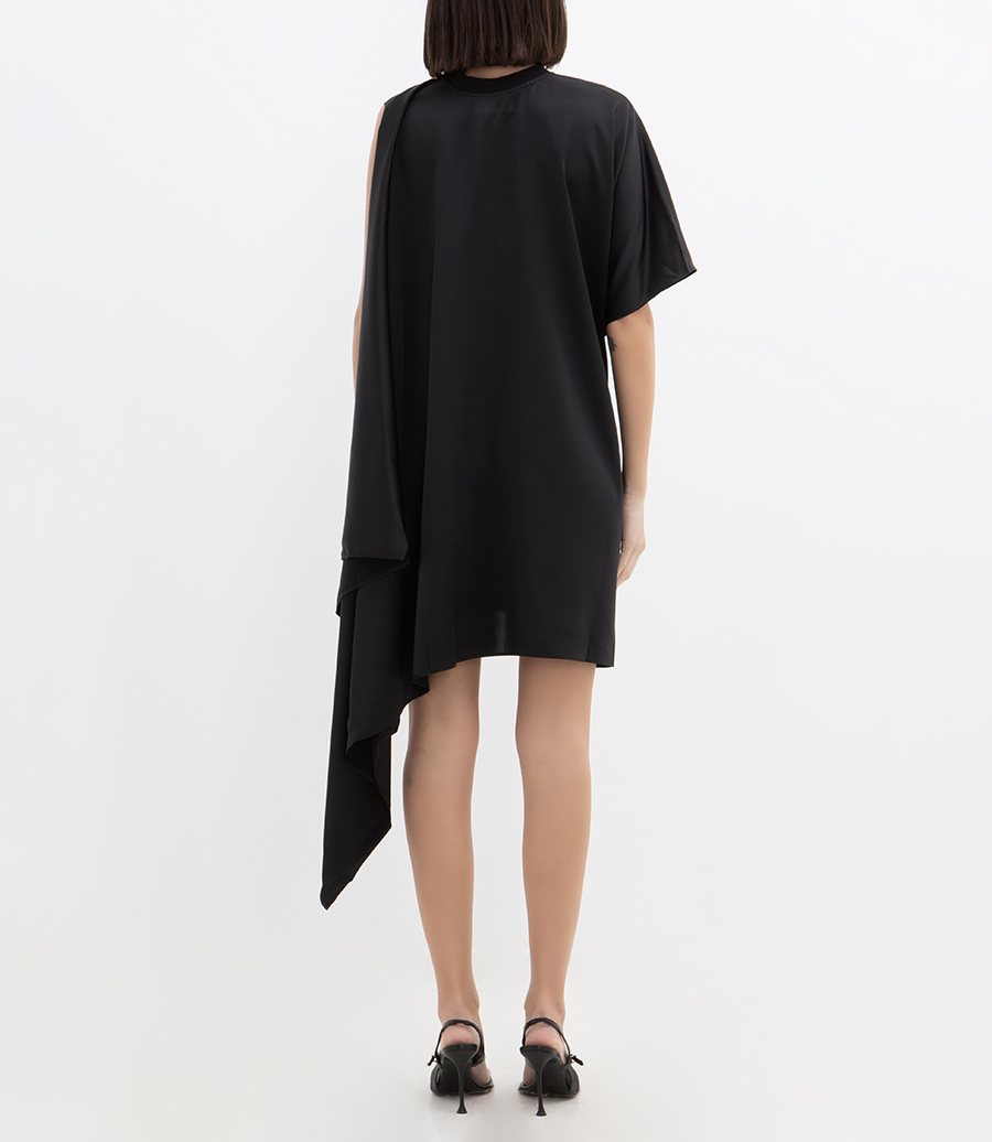 ZERO WASTE DRAPED DRESS