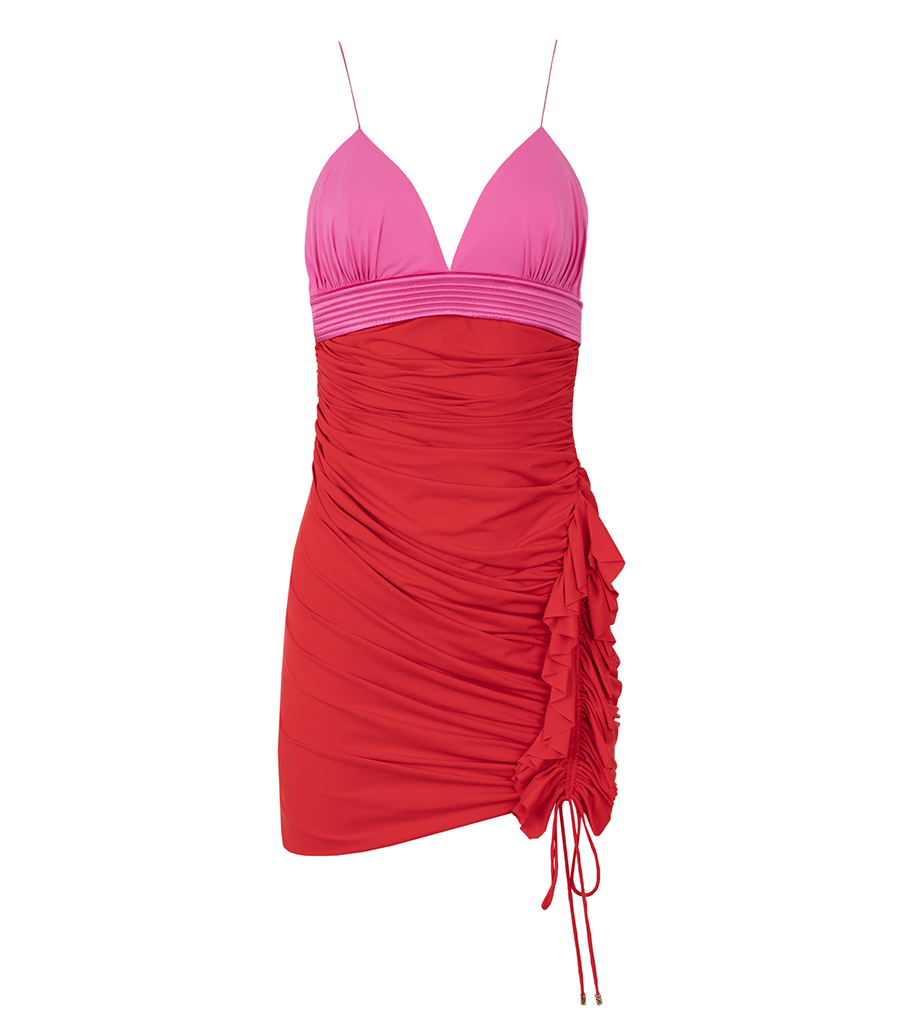 ROBERTO CAVALLI - RUCHED MINI DRESS