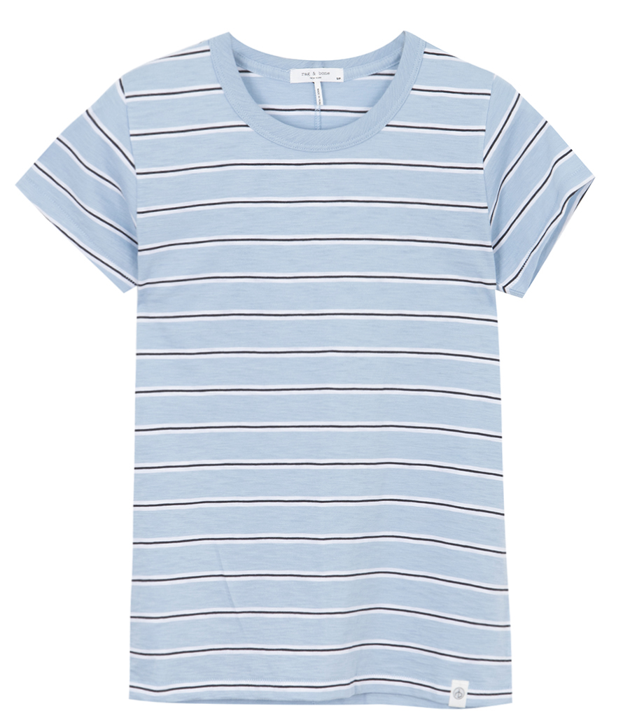 RAG & BONE - THE SLUB STRIPED TEE