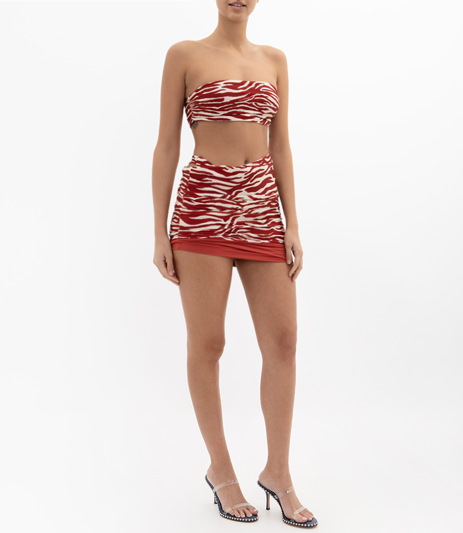 ZEBRA PRINTED SKIRT