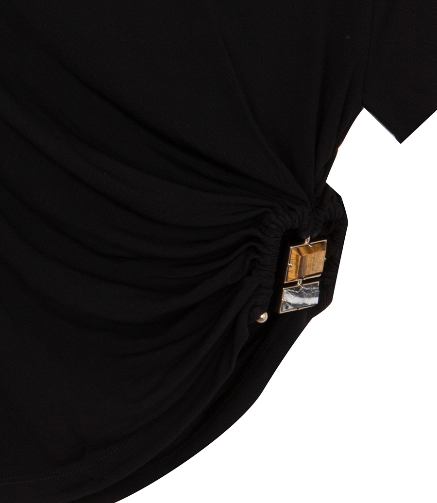 BEZEL QUARTZ RUCHED TEE