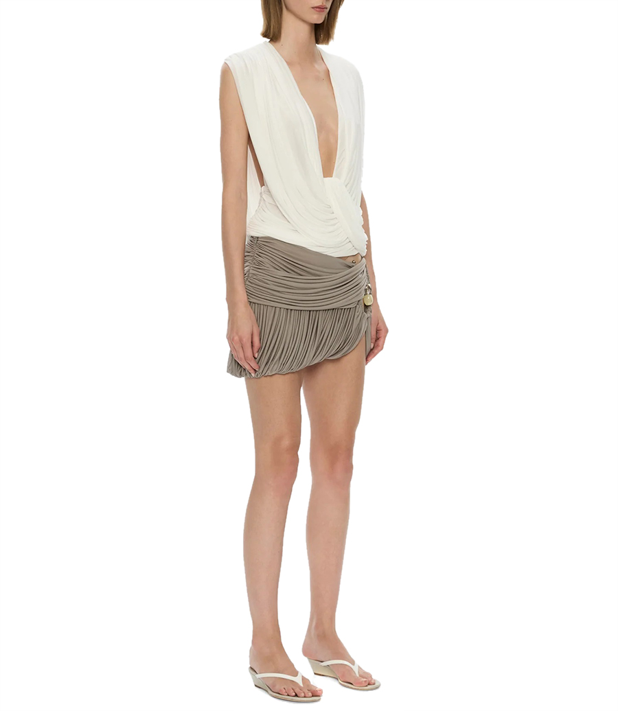 BEACH GLASS BUBBLE MINI SKIRT
