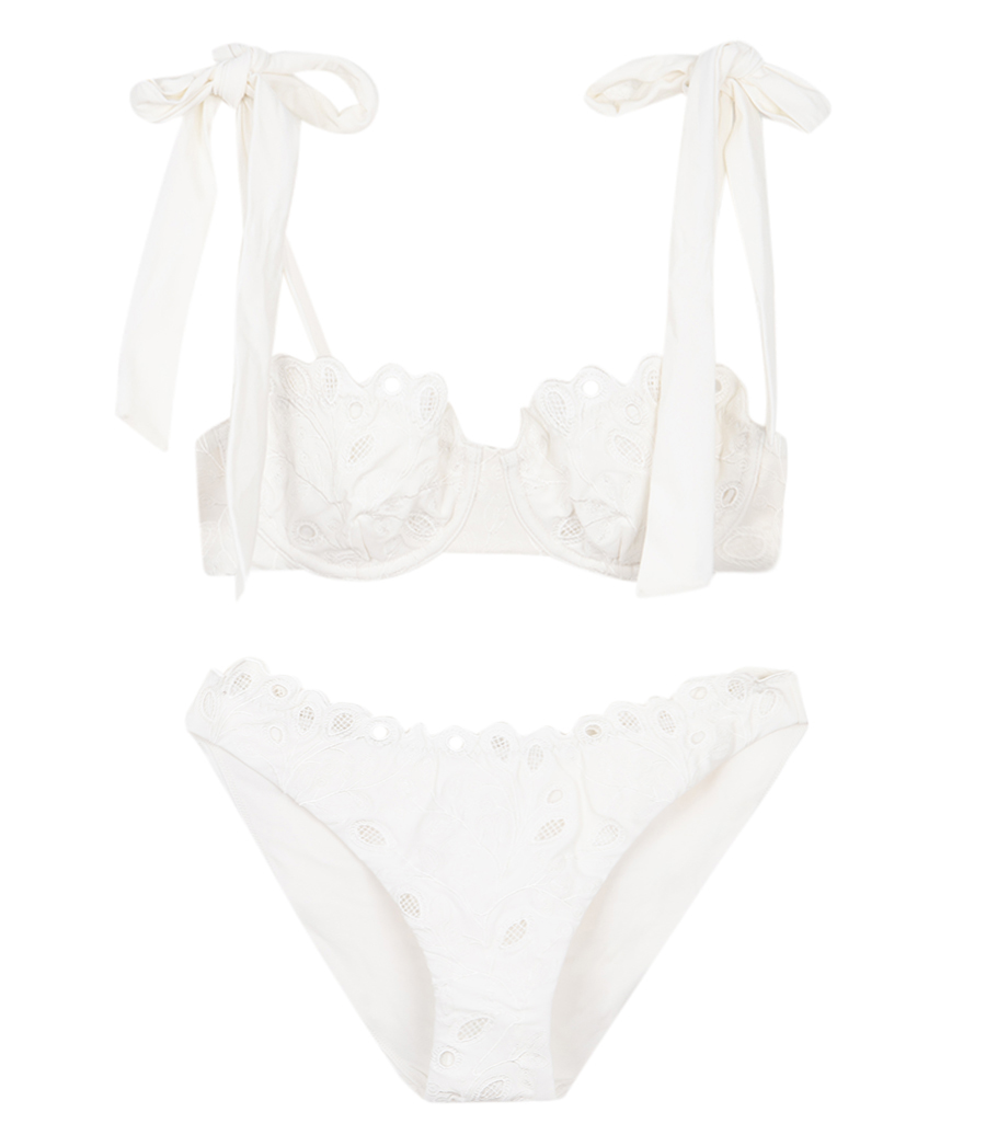 SIMKHAI - GINA EMBROIDERED BIKINI