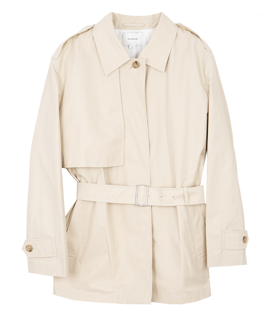 VINCE - SHORT TRENCH JACKET