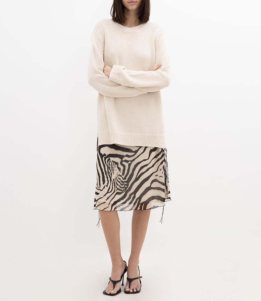 TUNIC CREW NECK SWEATER