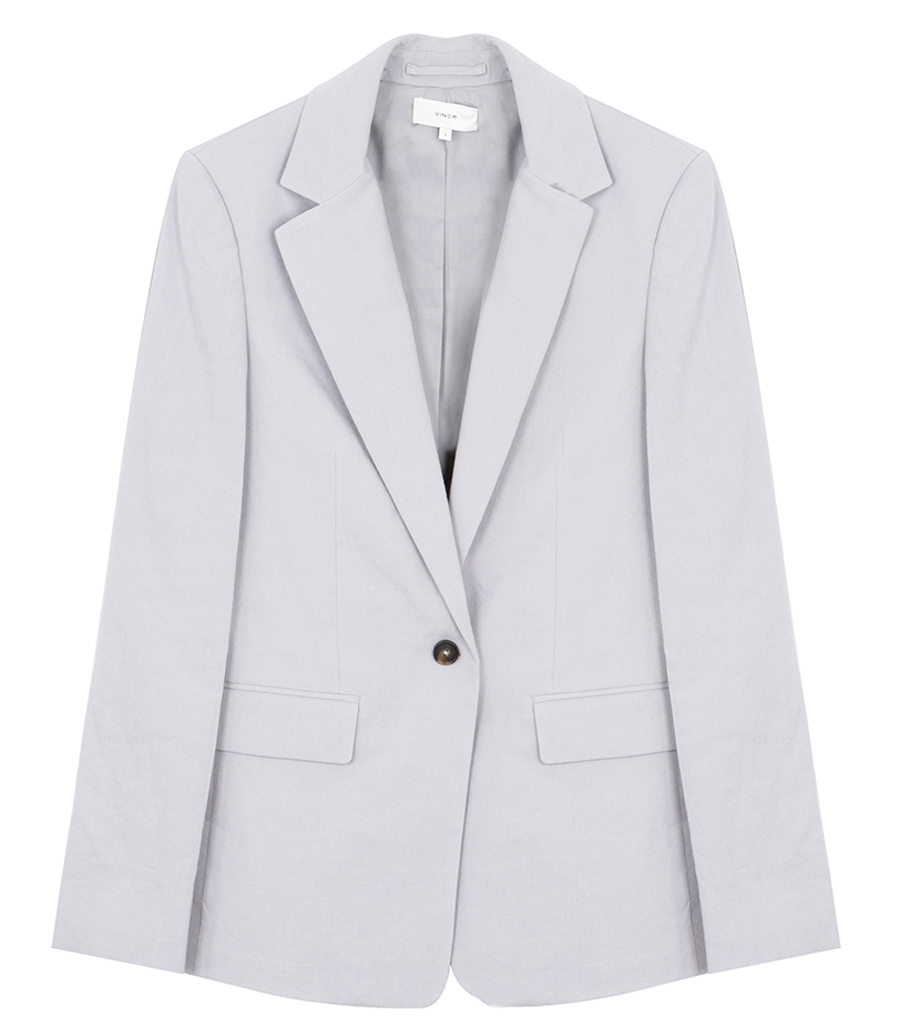 VINCE - LINEN SINGLE BREASTED BLAZER