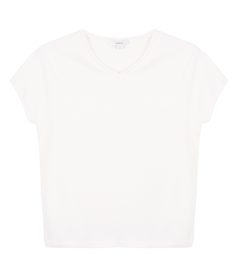 VINCE - HIGH V-NECK SS