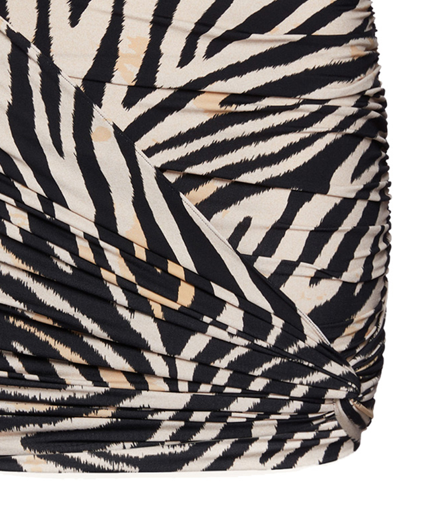 DRAPED SWIMWEAR MINI SKIRT