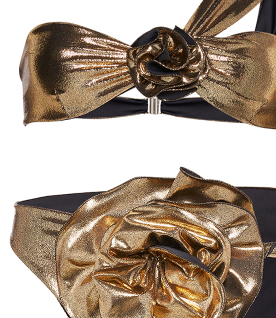 FLOWER BIKINI GOLD