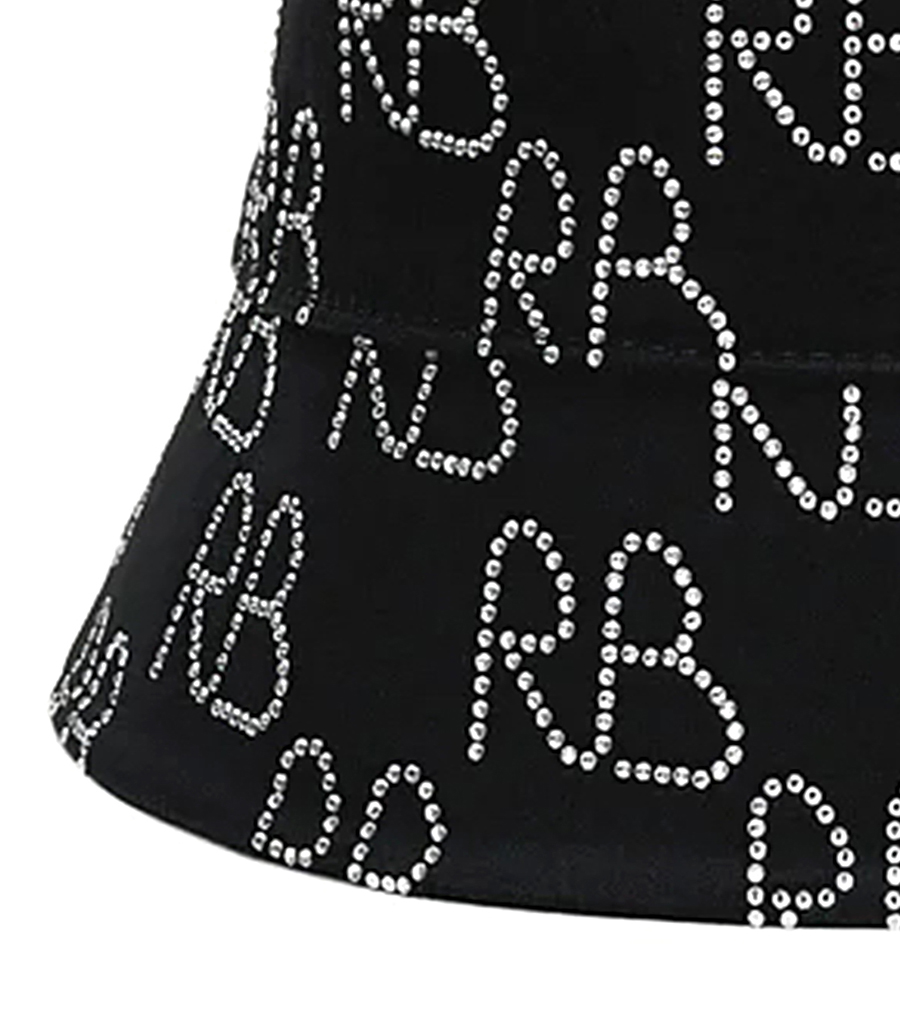 CRYSTAL EMB LOGO BUCKET HAT