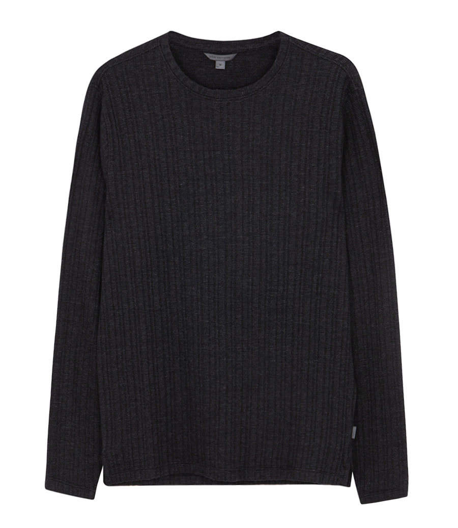 JOHN VARVATOS - FERN LS TEXTURE CREW