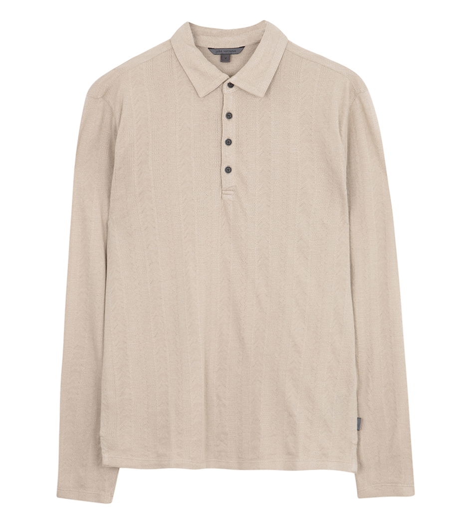 JOHN VARVATOS - JALEN LS POLO