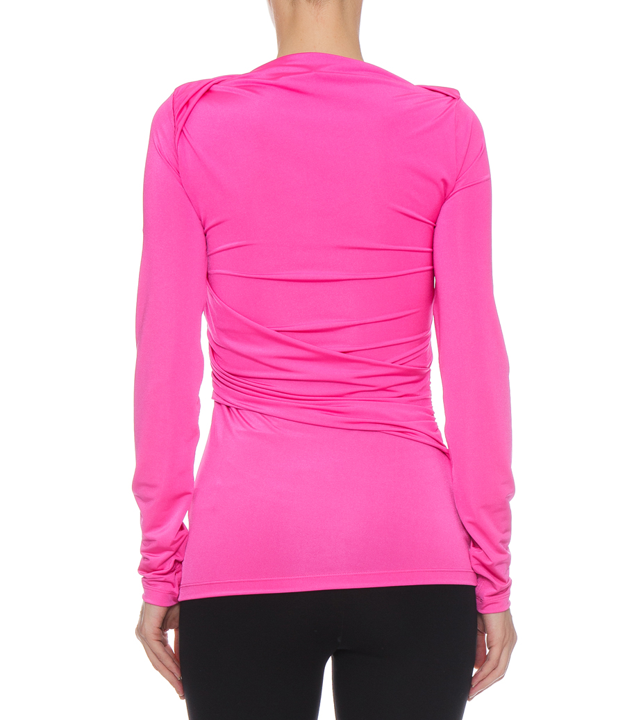 LONG SLEEVE WRAP TOP