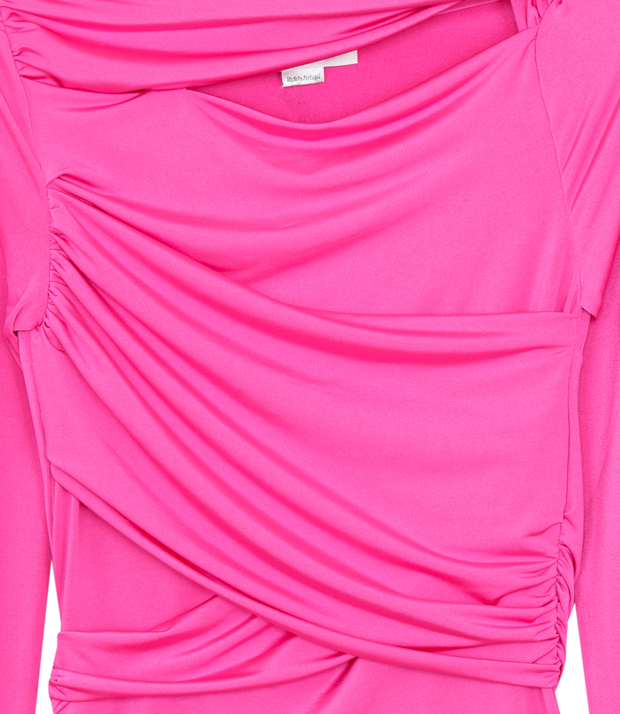 LONG SLEEVE WRAP TOP
