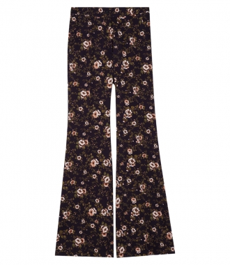CLOTHES - FLORAL PRINT FLARED PANTS