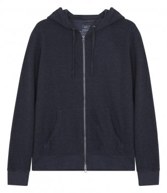 CLOTHES - FRENCH TERRY OVERDYED ZIP HOODED SWEATSHIRT