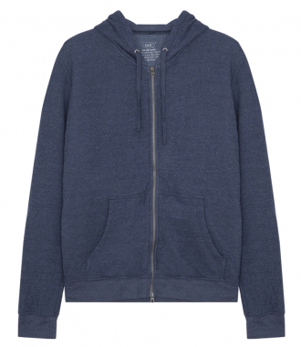 CLOTHES - FRENCH TERRY OVERDYED ZIP HOODED SWEATSHIRT