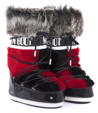 SALES - MOON BOOT FUR TRIMMED SNOW BOOTS