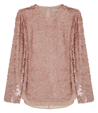 SALES - SEQUINED LONG SLEEVE BLOUSE