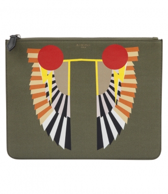 Gifts for Him - PRINTED WINGS ZIPPED POUCH