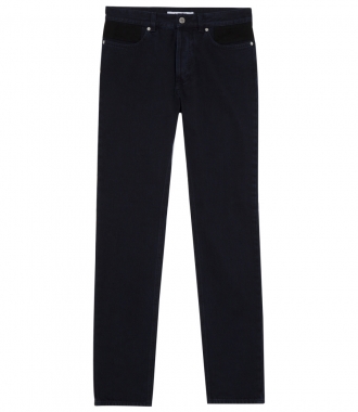JEANS - MID-RISE TAPERED JEANS WITH WAISTBAND DETAIL