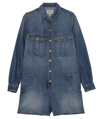 JEANS - THE JAMIE FRONT BUTTON PLACKET SHORTALL