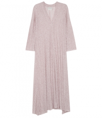 SALES - STRIPED LINEN KNITTED MAXI DRESS