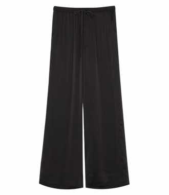 CLOTHES - WIDE LEG PANTS WITH DRAWSTRING WAISTBAND