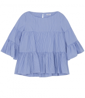 CLOTHES - 3/4 SLEEVE FLARED BLOUSE WITH STRIPES