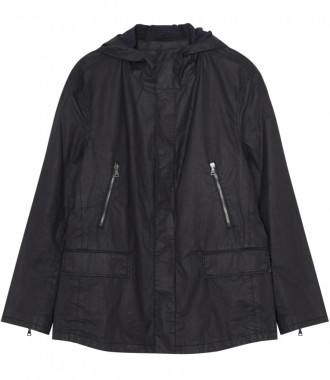 CLOTHES - RESIN COATED VINTAGE-INSPIRED HOODED PARKA