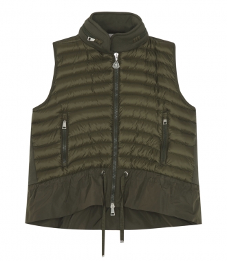 SALES - WATER REPELLENT HOODED DOWN FEATHER VEST