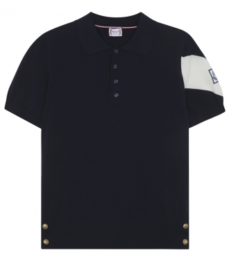 CLOTHES - PANELLED SHORT SLEEVE PURE COTTON POLO