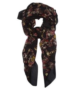 ACCESSORIES - PRINTED COTTON AND SILK BLEND SCARF