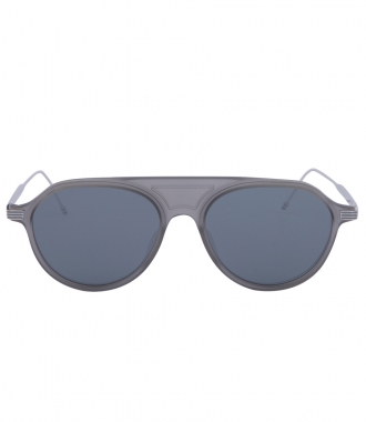 ACCESSORIES - MATTE CRYSTAL GREY WITH DARK GREY LENSES SUNGLASSES