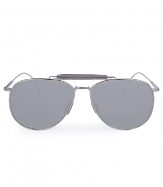 Gifts for Him - SILVER METAL MIRRORED AVIATOR SUNGLASSES