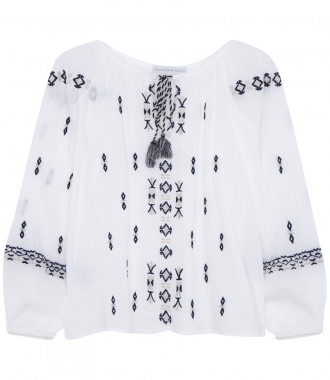 CLOTHES - SAN RAFEL LONG SLEEVE EMBROIDERED BLOUSE