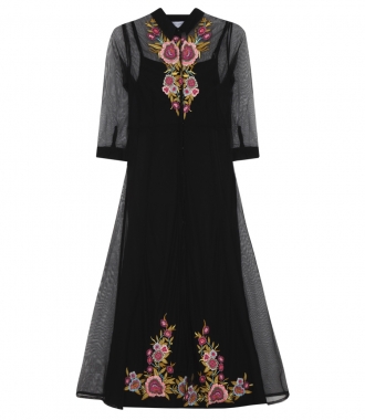 CLOTHES - GOYA JEWEL EMBROIDERED MAXI SHEER DRESS