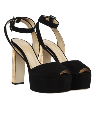 SHOES - BETTY PLATFORM OPEN TOE SANDALS IN SUEDE